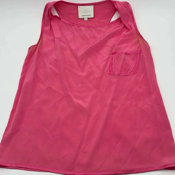 WOMENS MADISON MARCUS 100% SILK PINK SLEEVELESS FLOWY TANK TOP - SIZE Small - Picture 1 of 5